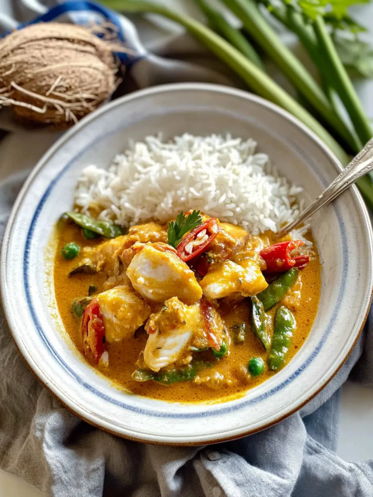 Singaporean Tamarind Coconut Fish Curry: Quick & Creamy Delight 2 Singaporean Tamarind Coconut Fish Curry