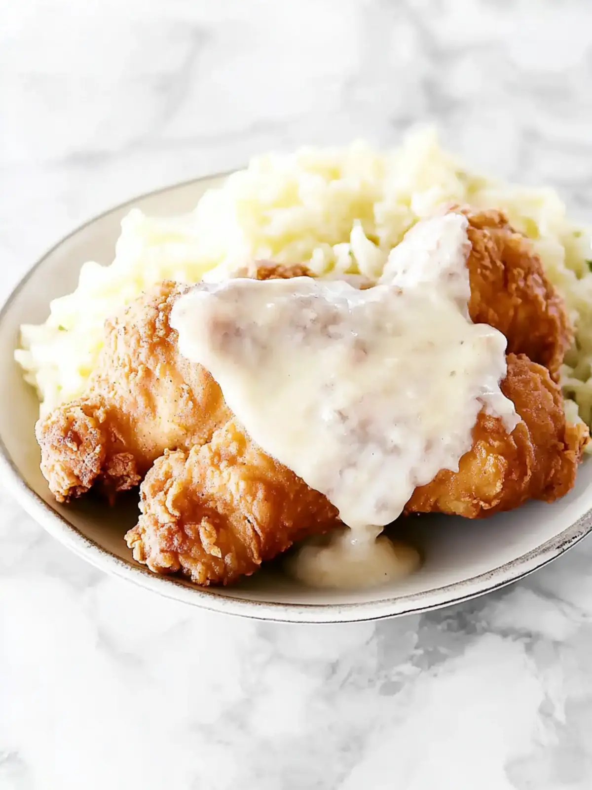 Delicious Maryland Fried Chicken with Creamy White Gravy 2 Maryland Fried Chicken