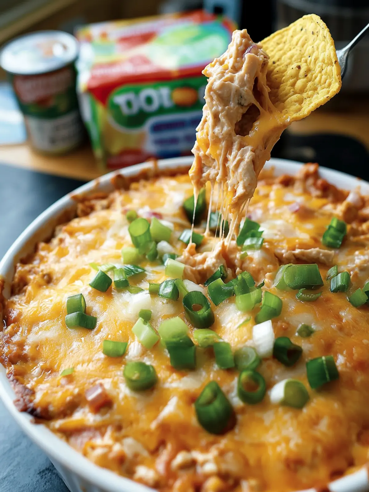 Ultimate Tostitos Cheesy Chicken Taco Dip That Dips into Flavor 2 Tostitos Cheesy Chicken Taco Dip