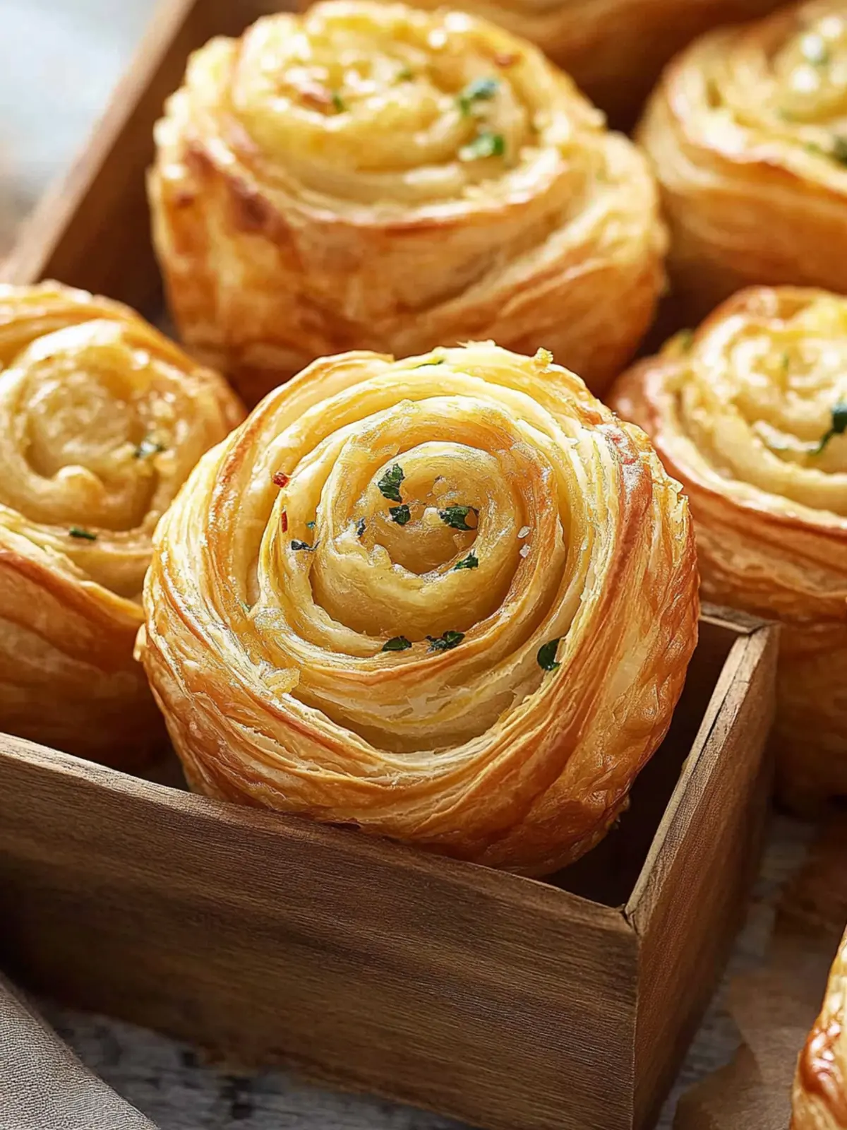 Cheesy Garlic Cruffin