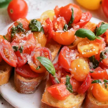 Delicious Fresh Tomato Bruschetta in Just 20 Minutes 9 Fresh Tomato Bruschetta