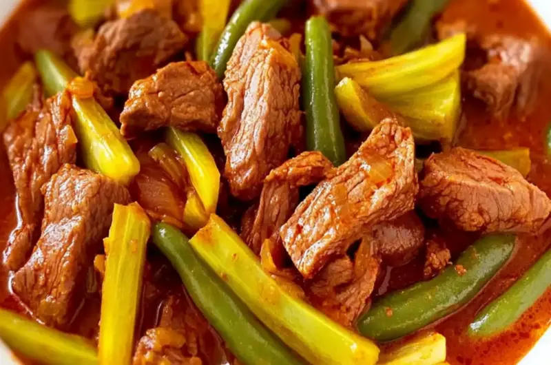 Lebanese Beef and Green Beans