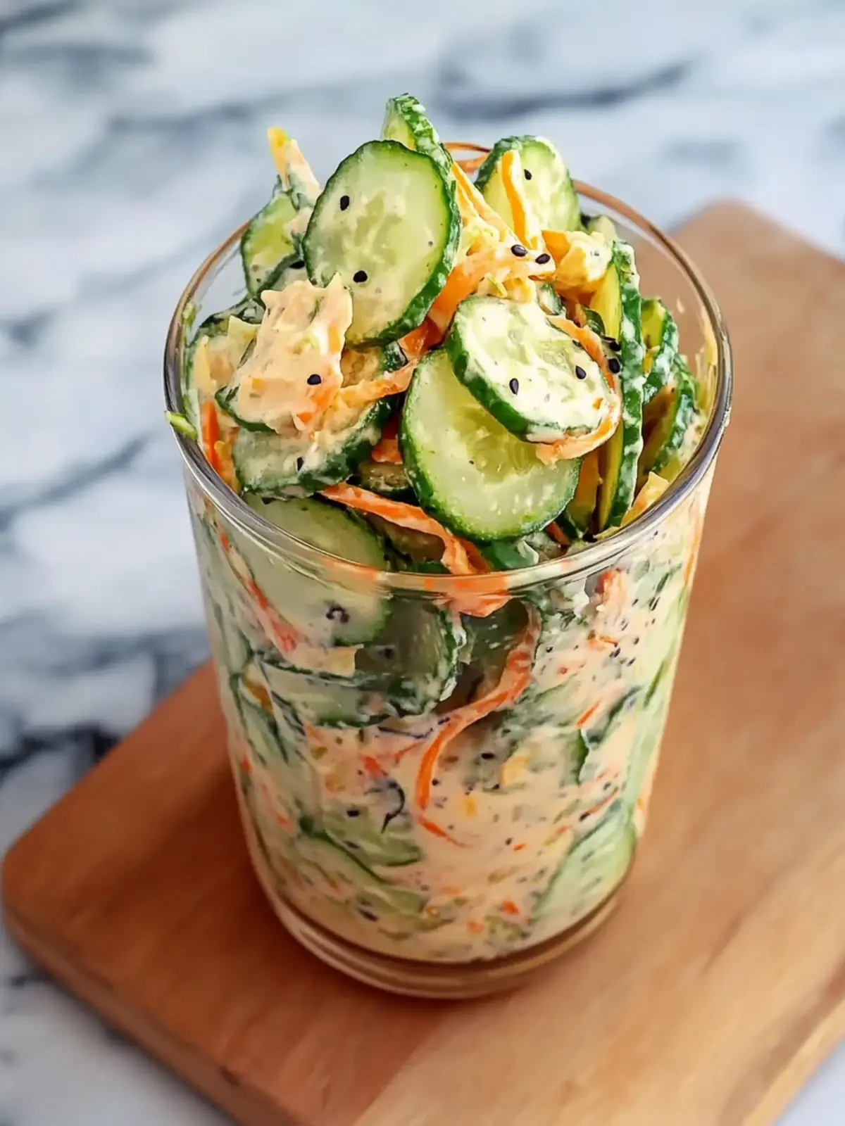 Asian Cucumber Salad Bowl