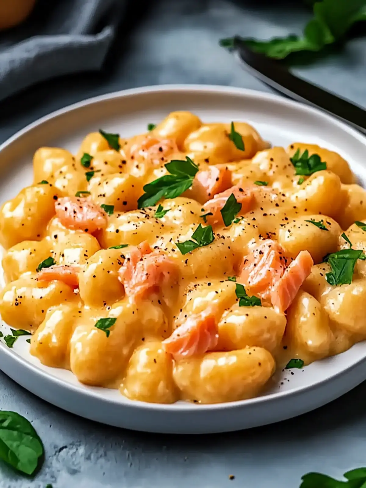 Juicy Smoked Salmon Gnocchi in a Creamy Dill Dream 4 Juicy Smoked Salmon Gnocchi