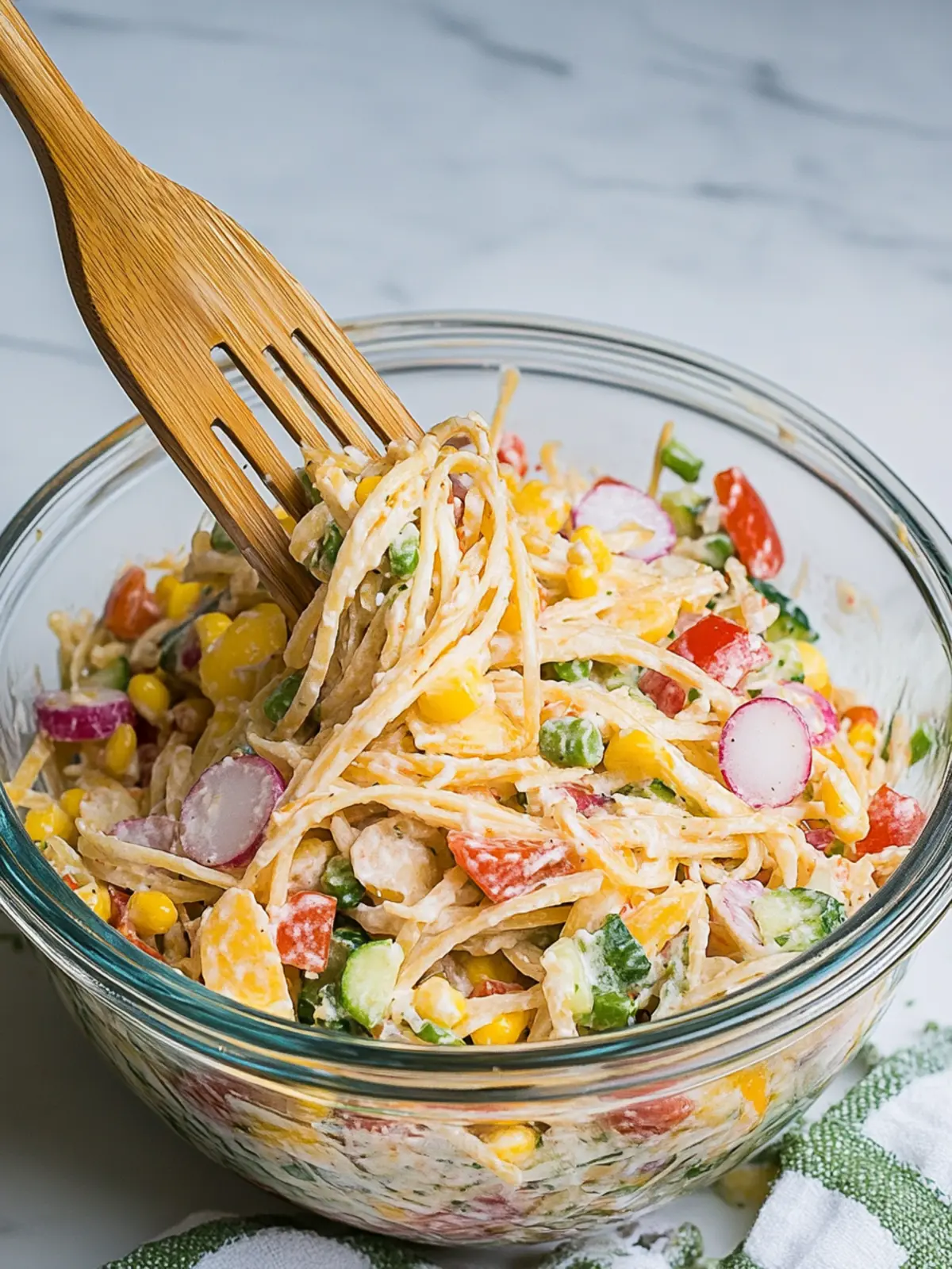 Confetti Salad: Creamy Pasta Delight for Your Next Picnic 5 Confetti Salad