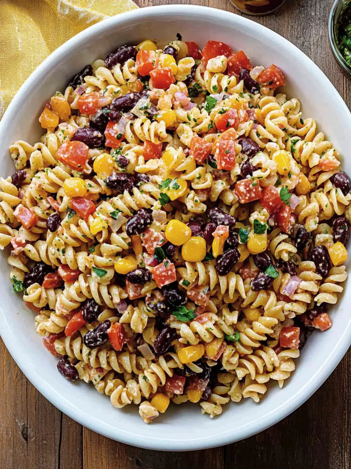 Cowboy Caviar Pasta Salad