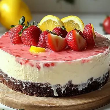 Strawberry Lemonade Cheesecake