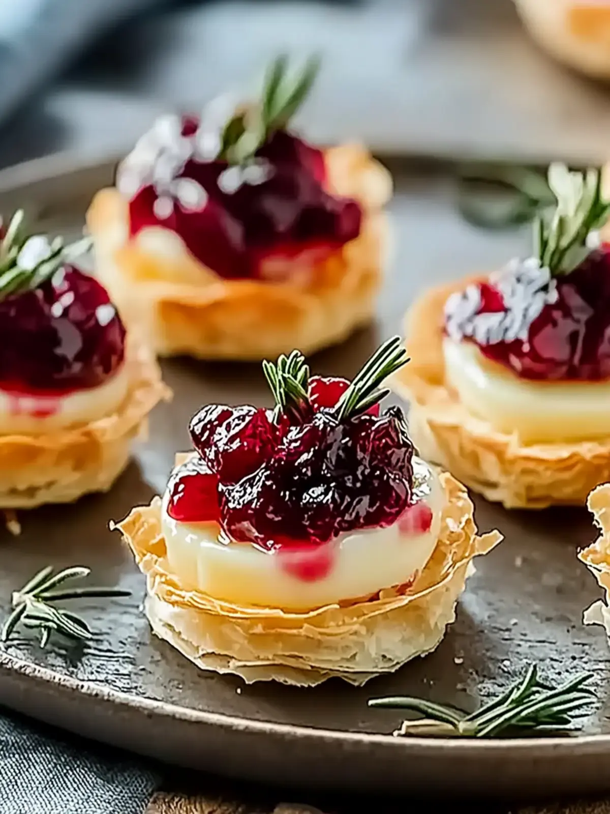 Savory Brie Bites with Cranberry for Effortless Entertaining 3 Brie Bites with Cranberry