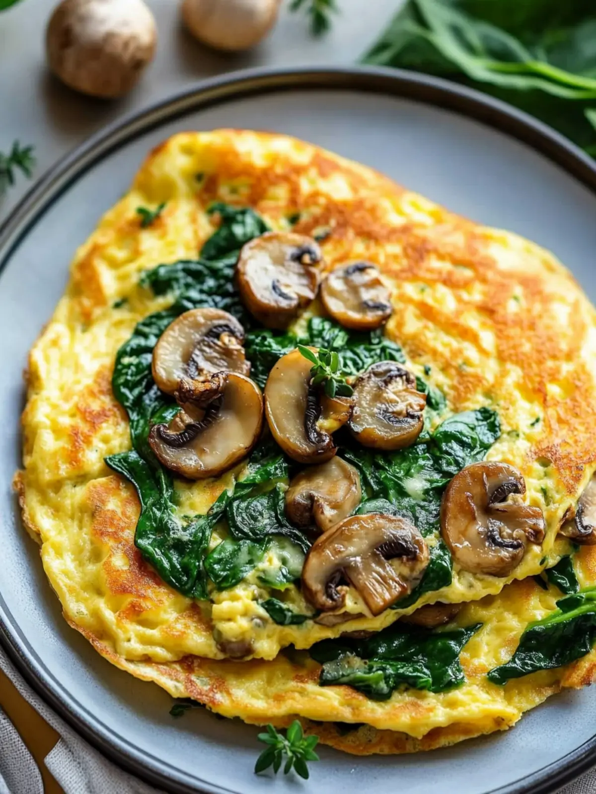 Delicious Spinach and Mushroom Omelette You’ll Crave Daily 2 Spinach and Mushroom Omelette