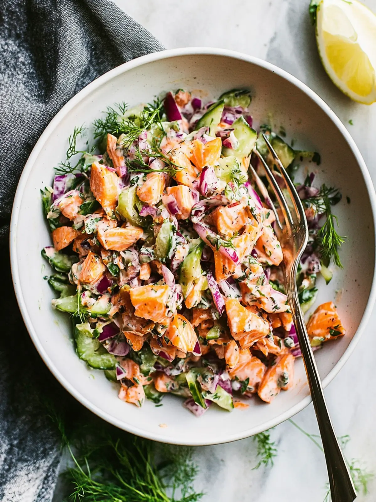 Zesty Salmon Salad: Fresh, Creamy, and Perfect for Meal Prep 5 Salmon Salad