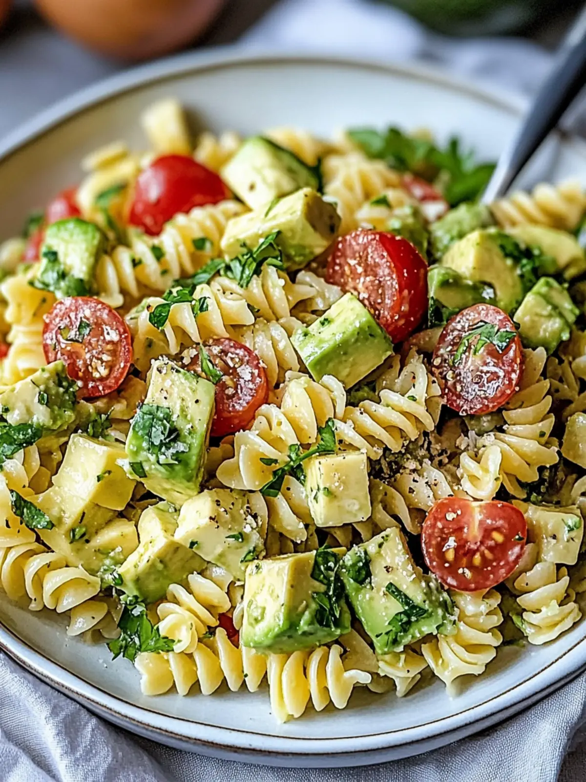 Creamy Avocado Pasta Salad for a Fresh Flavor Burst 2 Avocado Pasta Salad