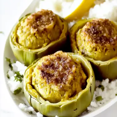 Irresistible Stuffed Artichoke Bottoms with Savory Meat Filling 10 Stuffed Artichoke Bottoms
