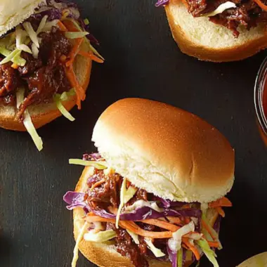 Slaw-Topped Beef Sliders
