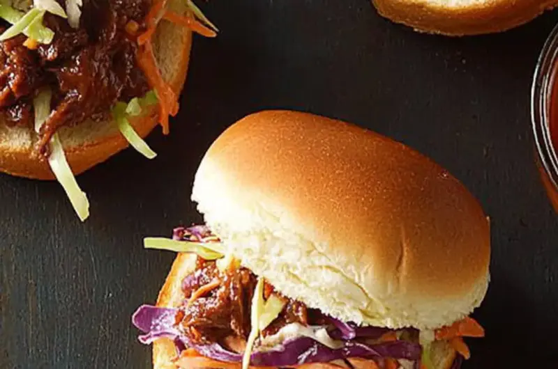 Slaw-Topped Beef Sliders