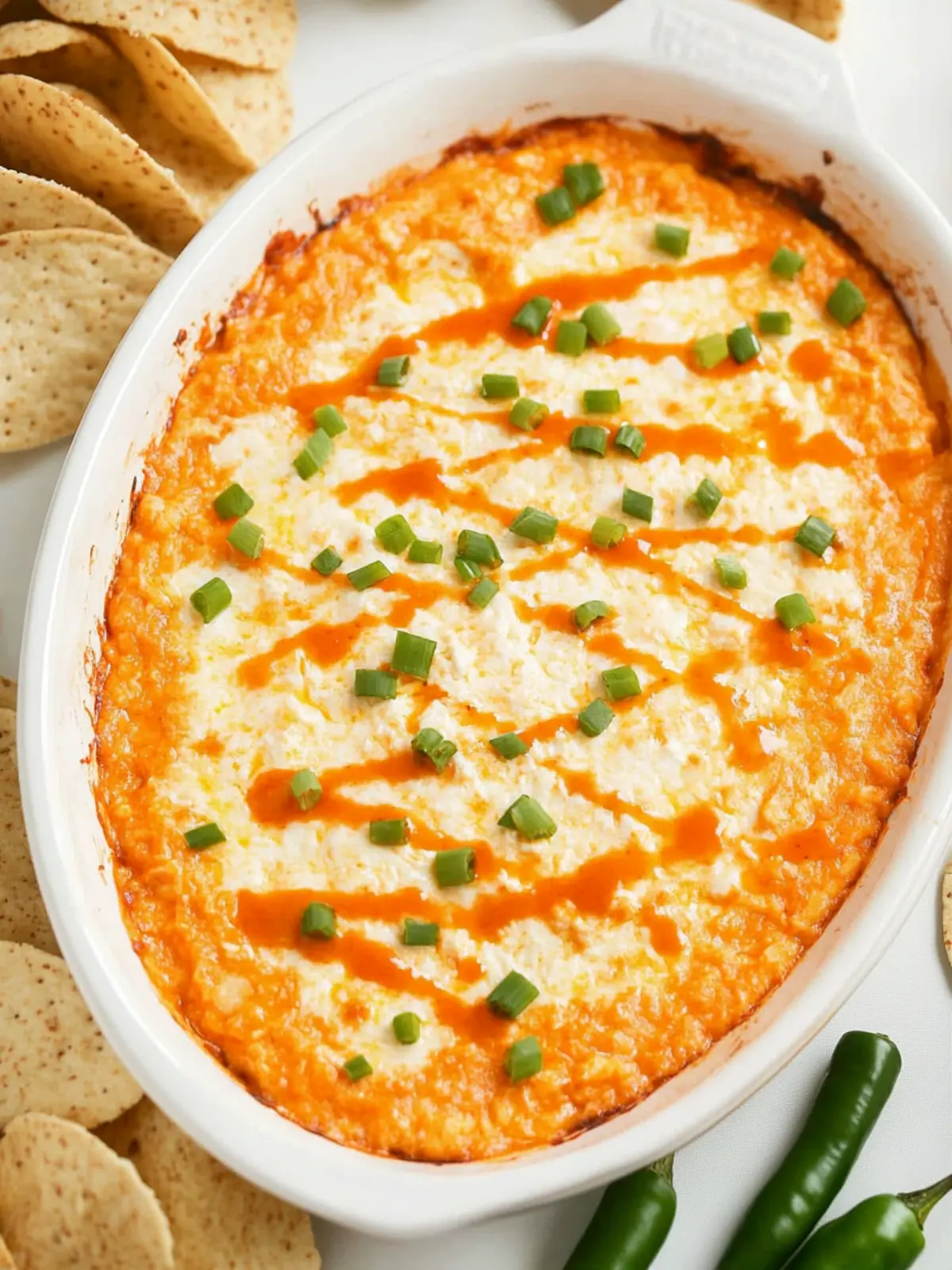 Healthy Cottage Cheese Buffalo Chicken Dip