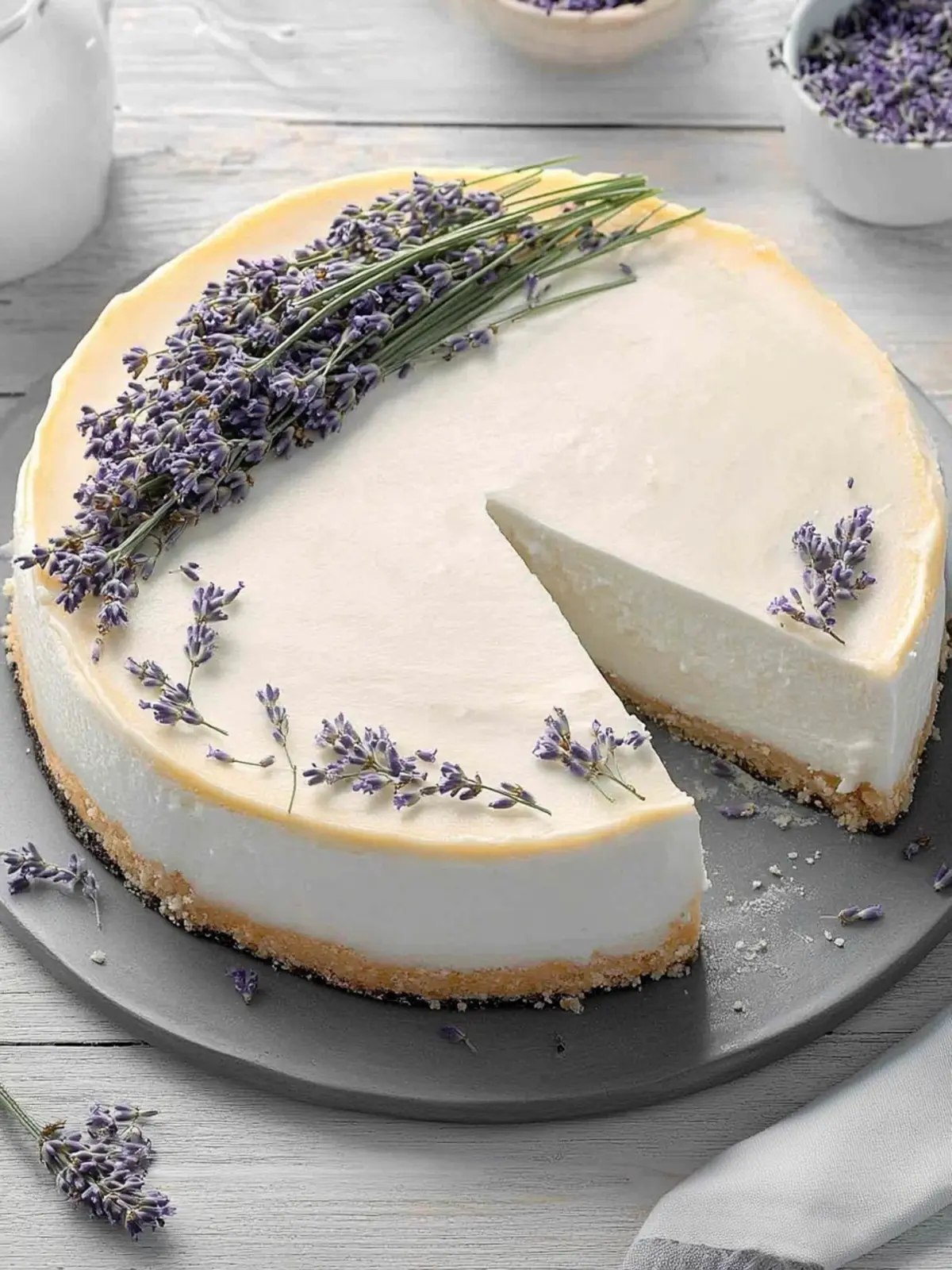 Lavender Honey Cheesecake