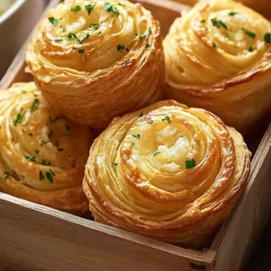 Cheesy Garlic Cruffin