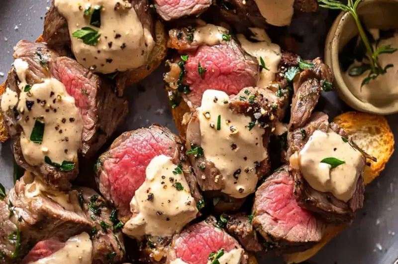 Beef Tenderloin Crostini