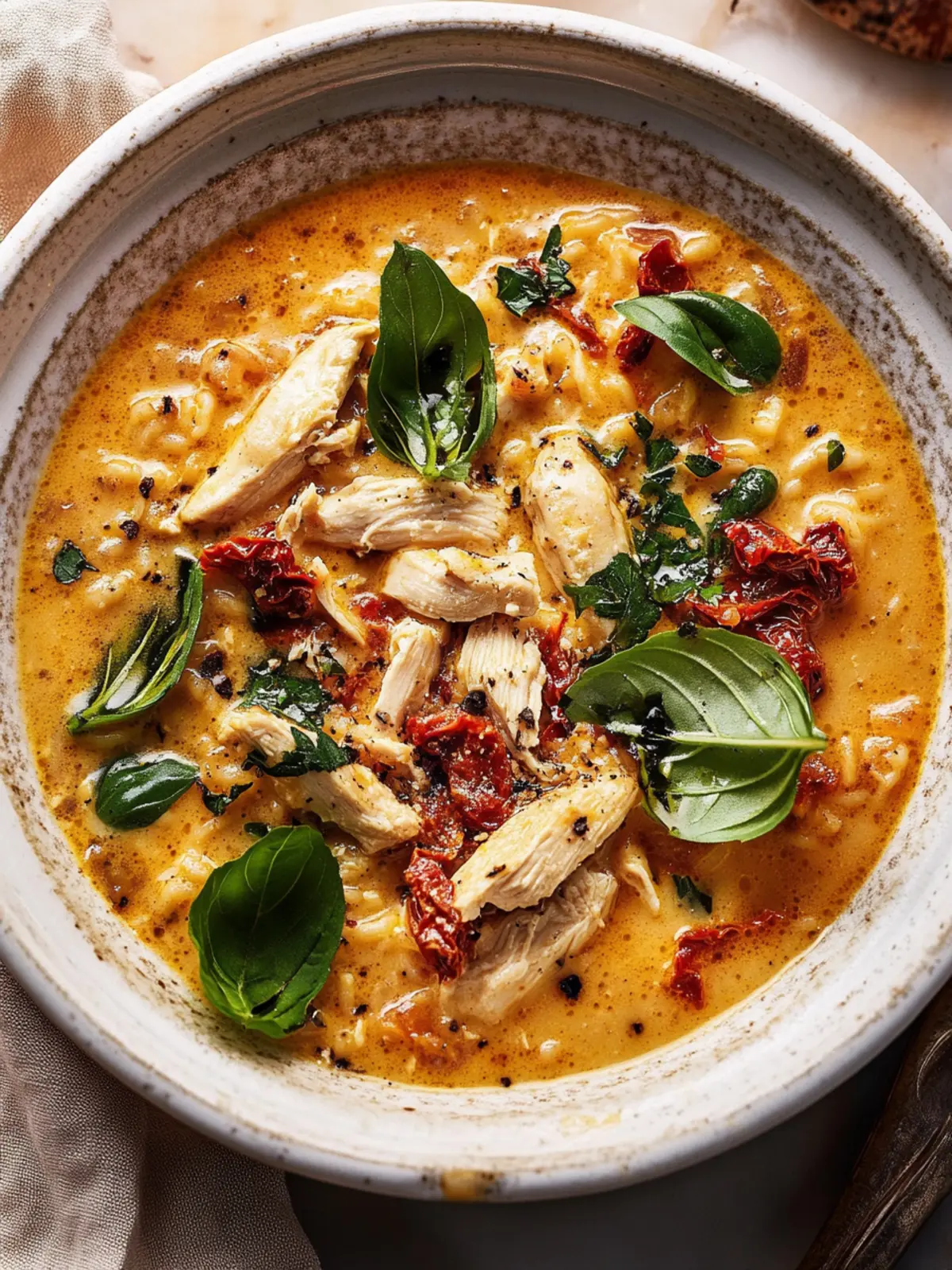 Sun-Dried Tomato Chicken Soup