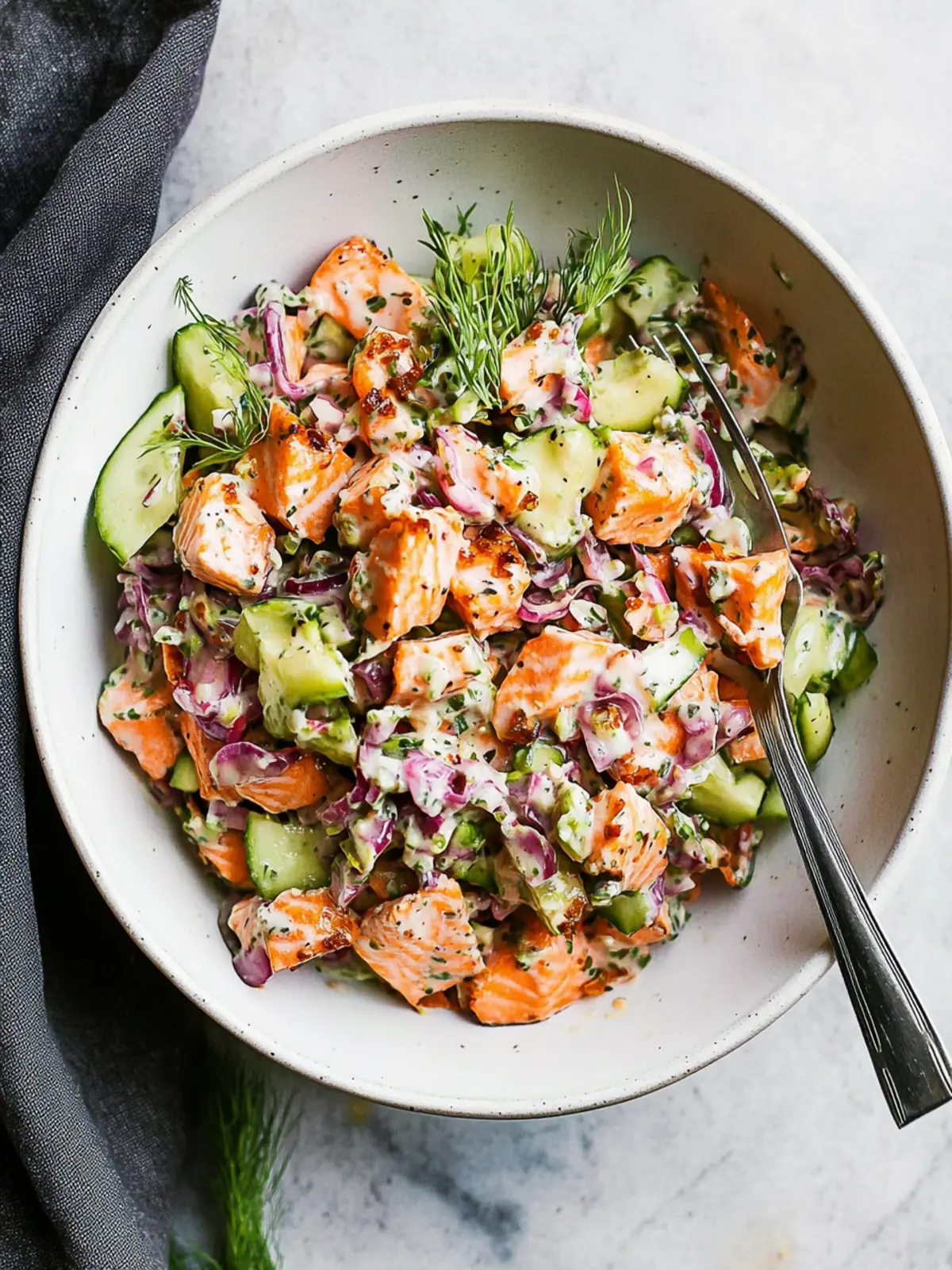 Zesty Salmon Salad: Fresh, Creamy, and Perfect for Meal Prep 3 Salmon Salad