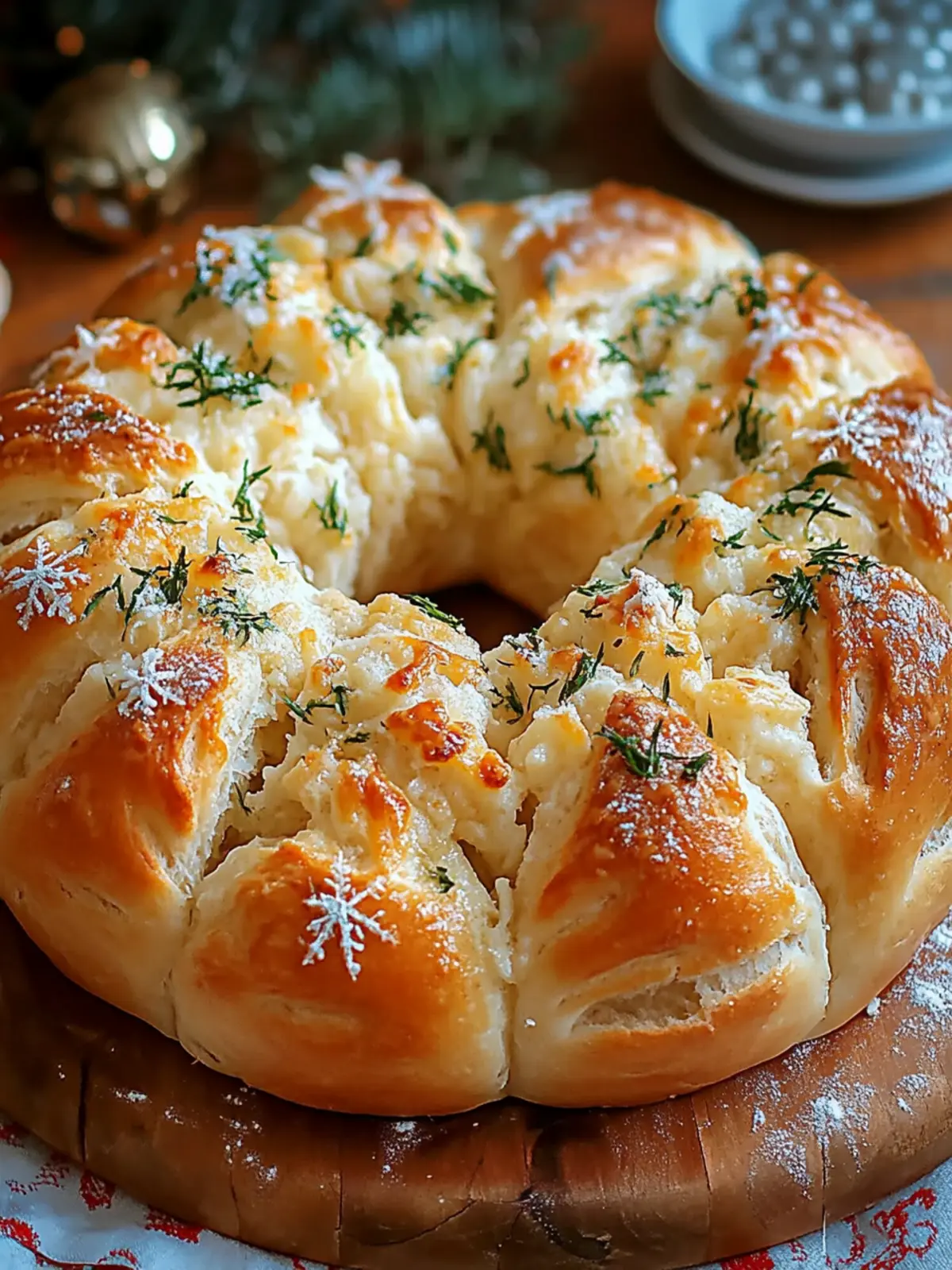 Craft Irresistible Snowflake Cheese Bread for Cheesy Joy 5 Snowflake Cheese Bread