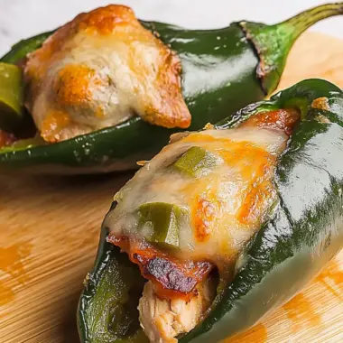 Cheesy Chicken Stuffed Poblano Peppers for Ultimate Flavor! 9 Cheesy Chicken Stuffed Poblano Peppers