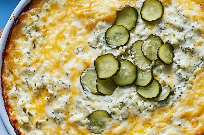 Hot Pickle and Cheese Cracker Dip