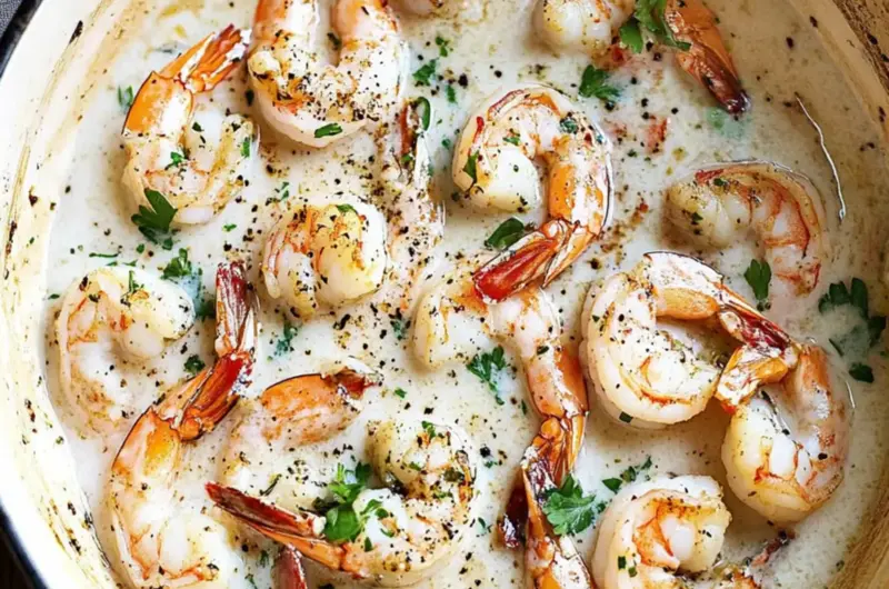 Garlic Shrimp in Coconut Milk