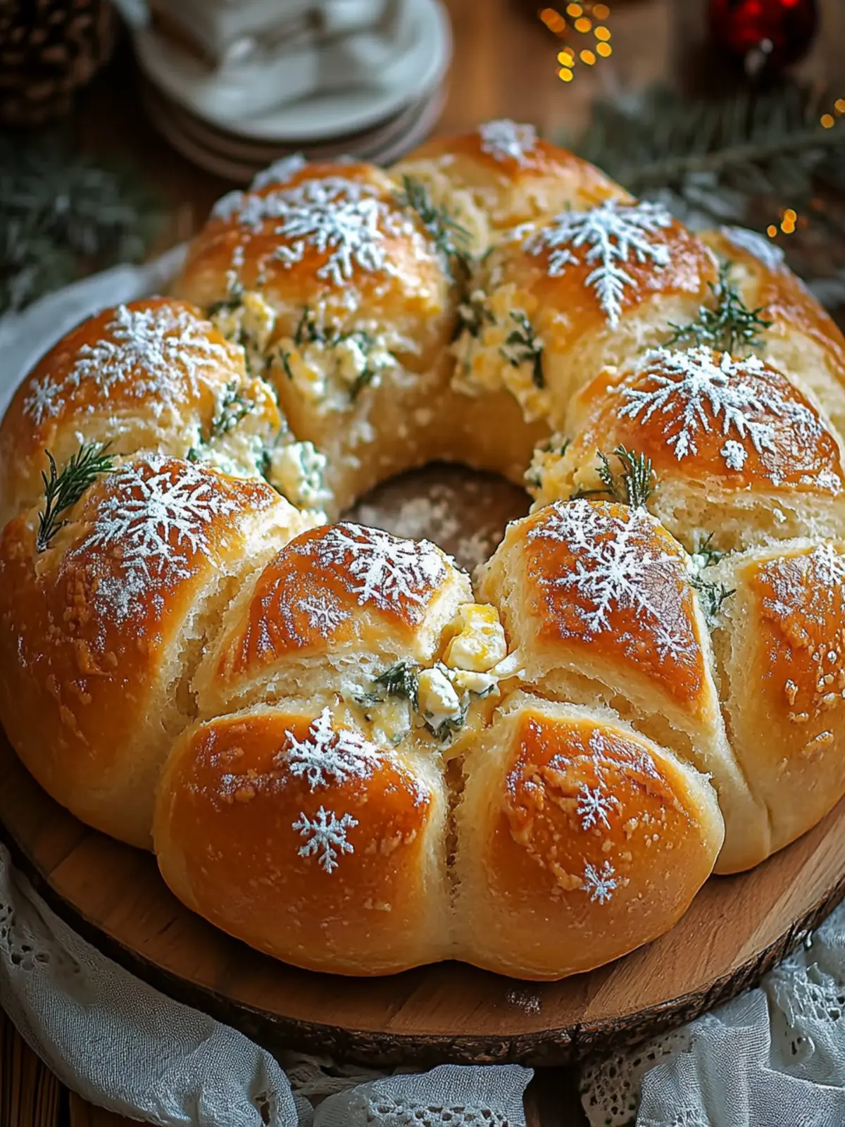 Craft Irresistible Snowflake Cheese Bread for Cheesy Joy 2 Snowflake Cheese Bread