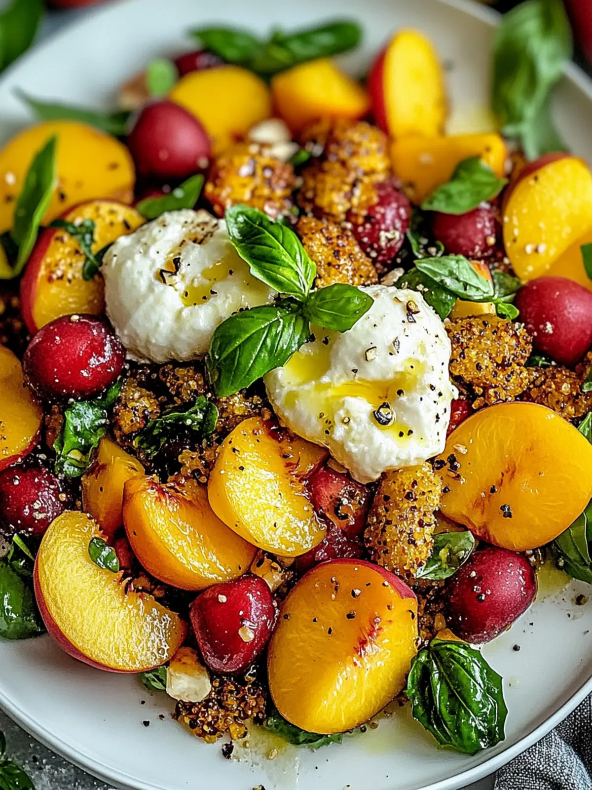 Peach Burrata Salad: A Simple Summer Delight to Savor 3 Peach Burrata Salad