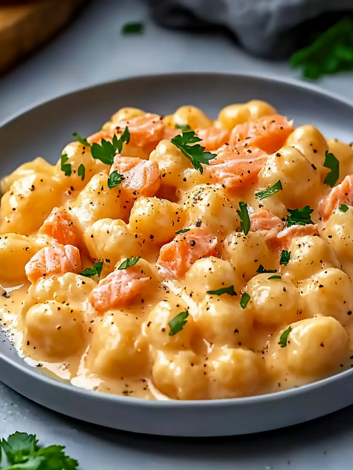 Juicy Smoked Salmon Gnocchi in a Creamy Dill Dream 2 Juicy Smoked Salmon Gnocchi