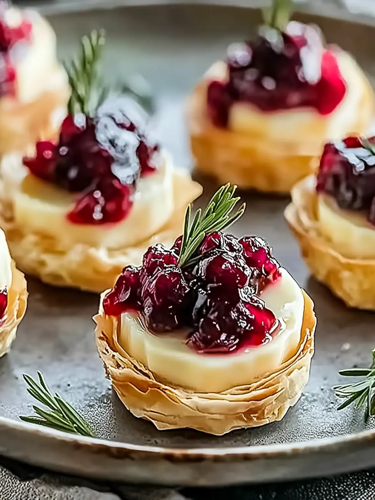 Savory Brie Bites with Cranberry for Effortless Entertaining 5 Brie Bites with Cranberry
