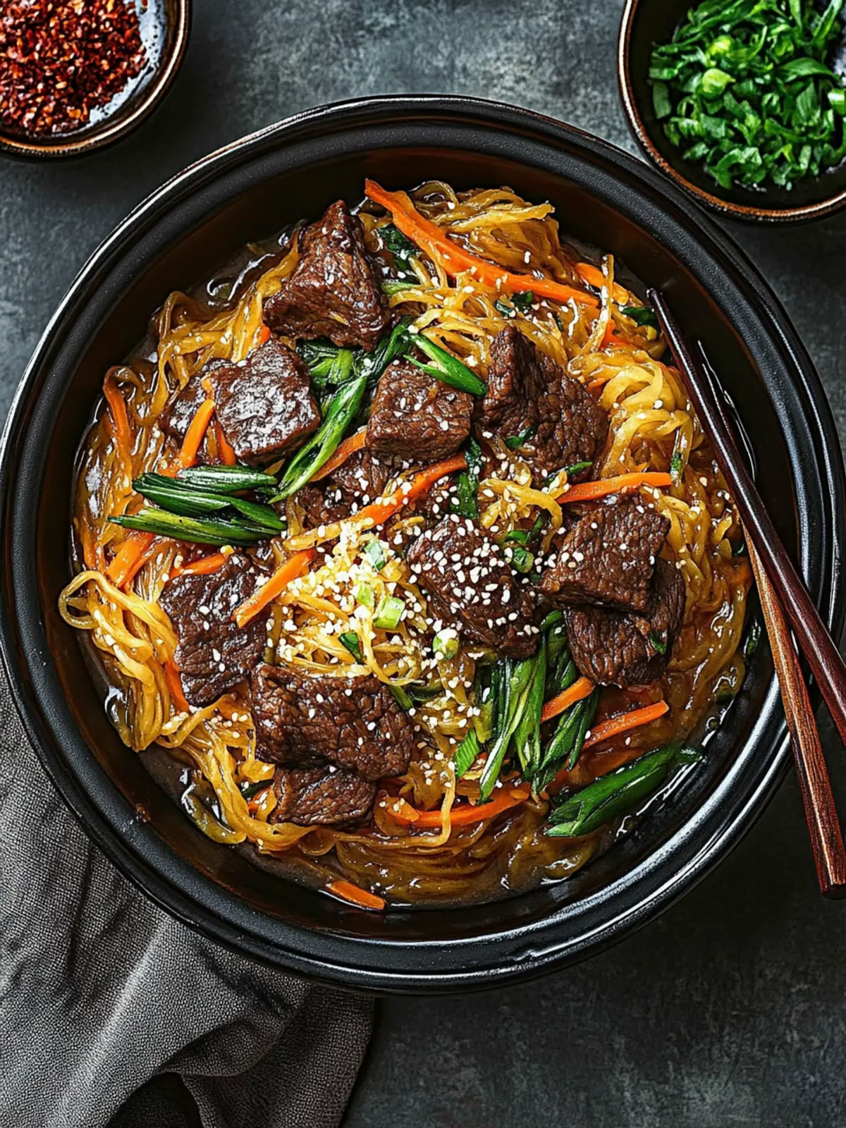 Irresistible Japchae: Your New Favorite Sweet Potato Noodle Dish 4 Japchae
