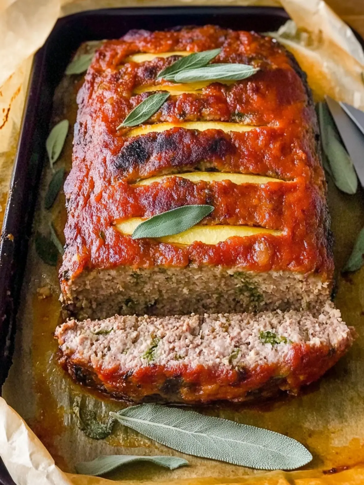 Cozy Pork, Apple and Sage Meatloaf for Fall Comfort Nights 3 Pork, Apple and Sage Meatloaf