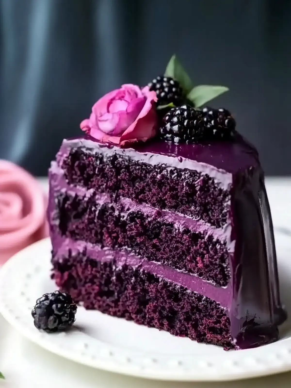 Decadent Blackberry Velvet Cake: A Must-Try Summer Delight 2 Blackberry Velvet Cake