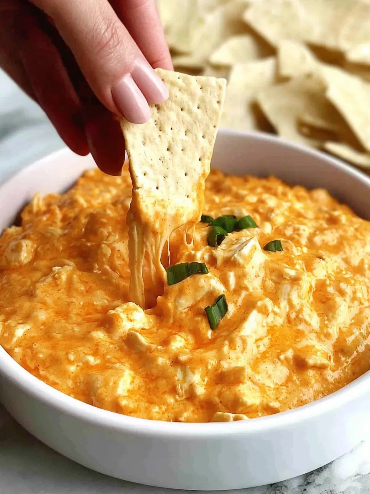 Oven Buffalo Chicken Dip