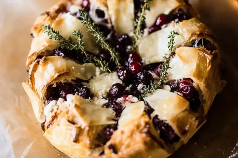 Cranberry Brie Pull Apart Bread