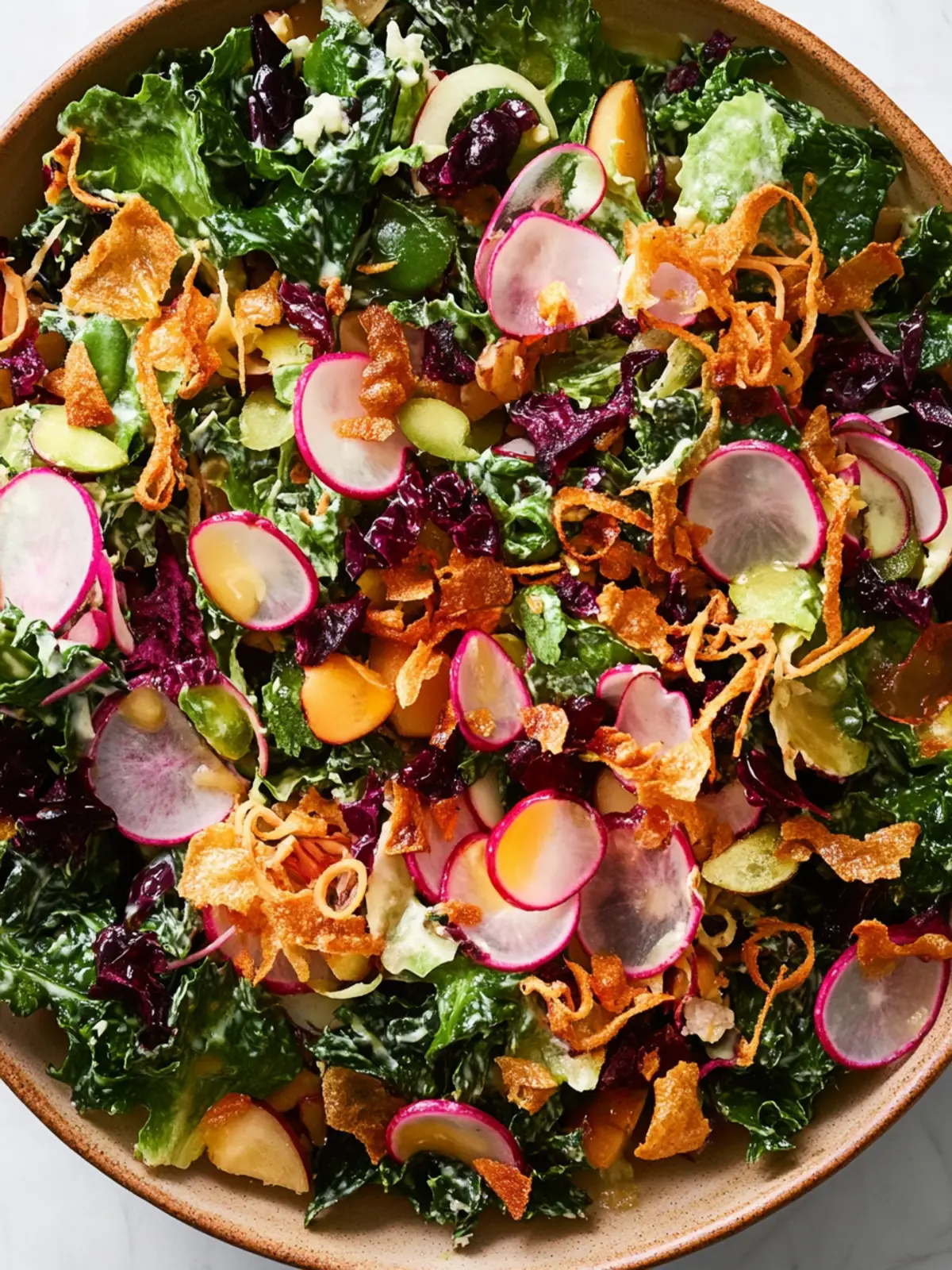 Make-Ahead Holiday Salad with Fried Shallots and Sweet Dates 3 Make-Ahead Holiday Salad