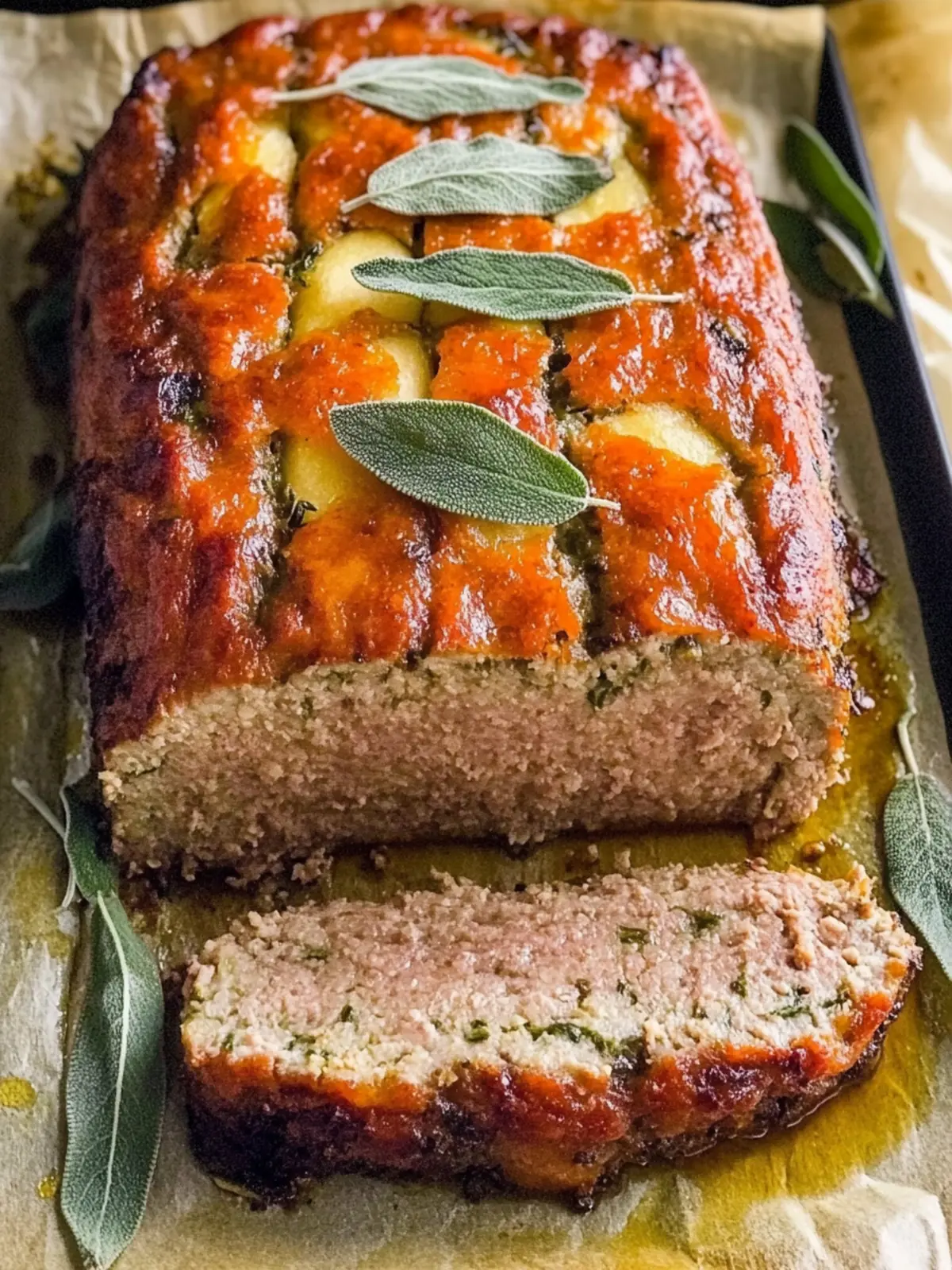 Cozy Pork, Apple and Sage Meatloaf for Fall Comfort Nights 2 Pork, Apple and Sage Meatloaf