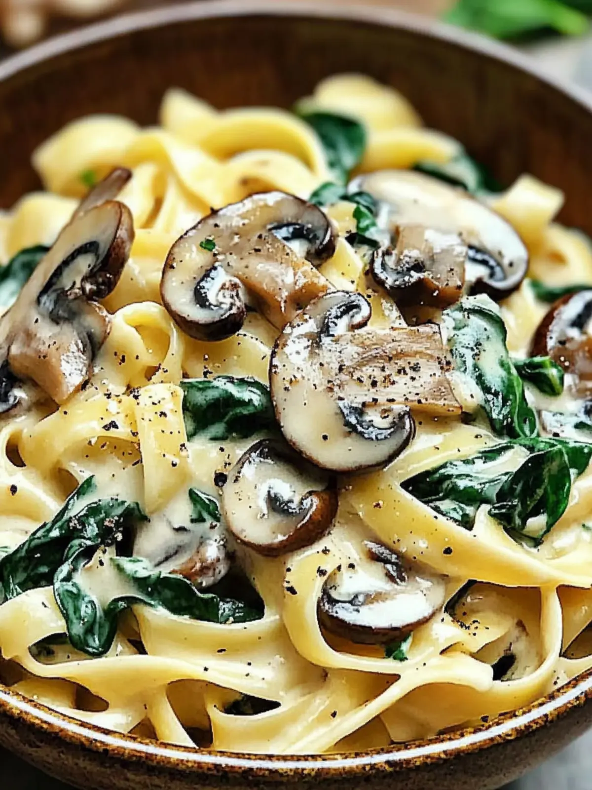 Creamy Spinach Mushroom Pasta: A Cozy Weeknight Favorite 4 Creamy Spinach Mushroom Pasta