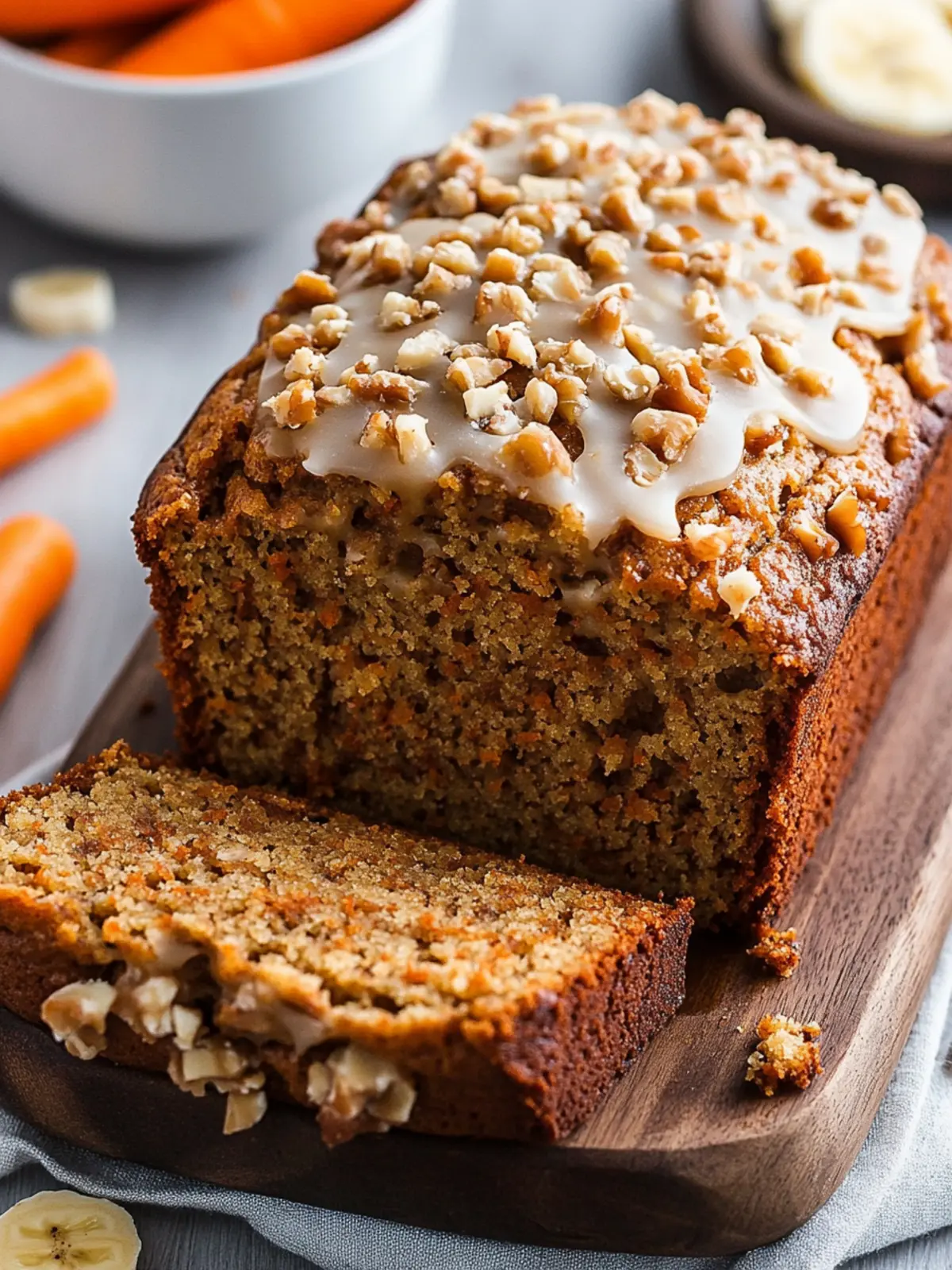 Carrot Cake Banana Bread: A Twist on Comfort Food Bliss 2 Carrot Cake Banana Bread
