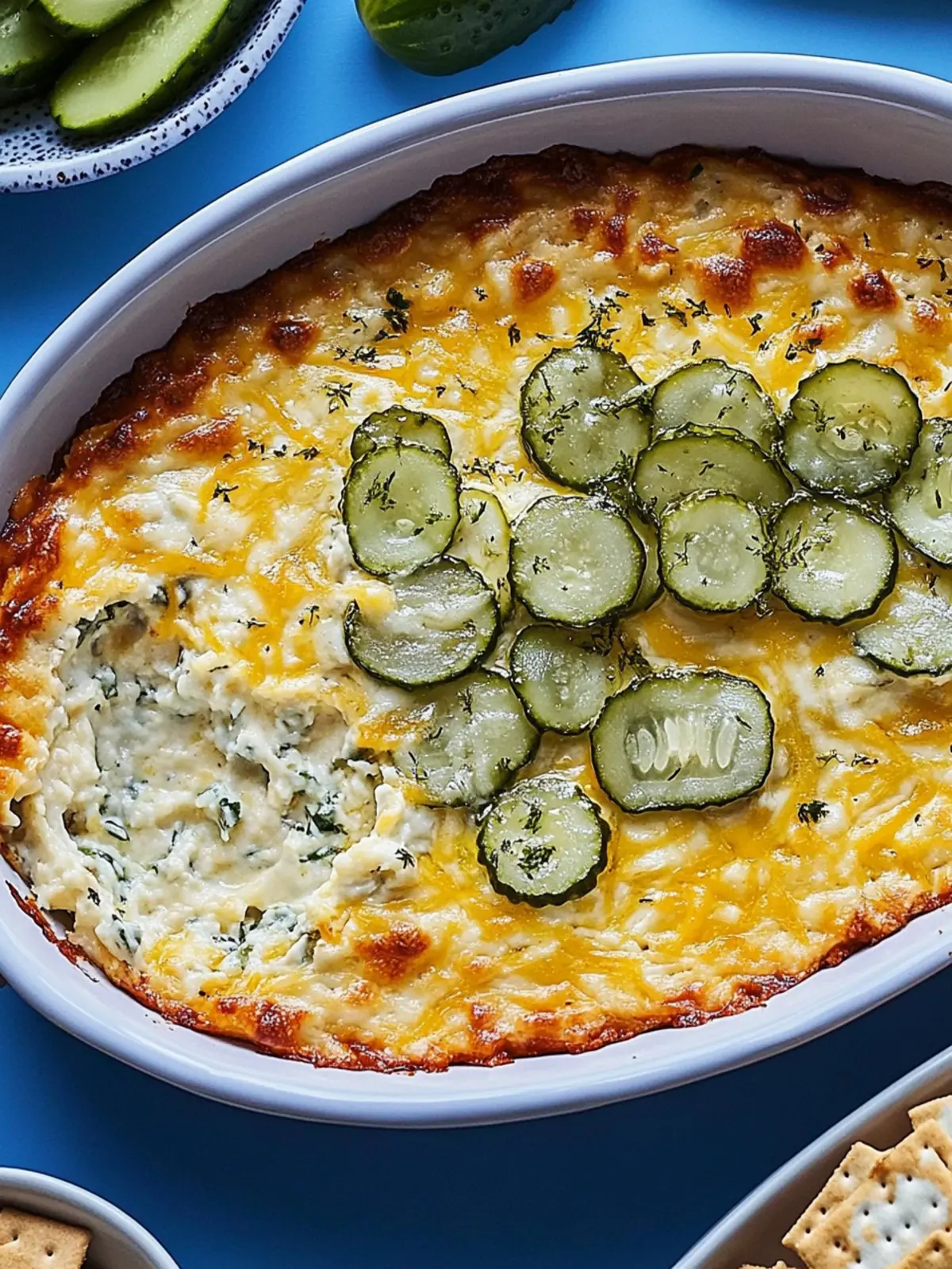 Delicious Hot Pickle and Cheese Cracker Dip That's Irresistible 2 Hot Pickle and Cheese Cracker Dip