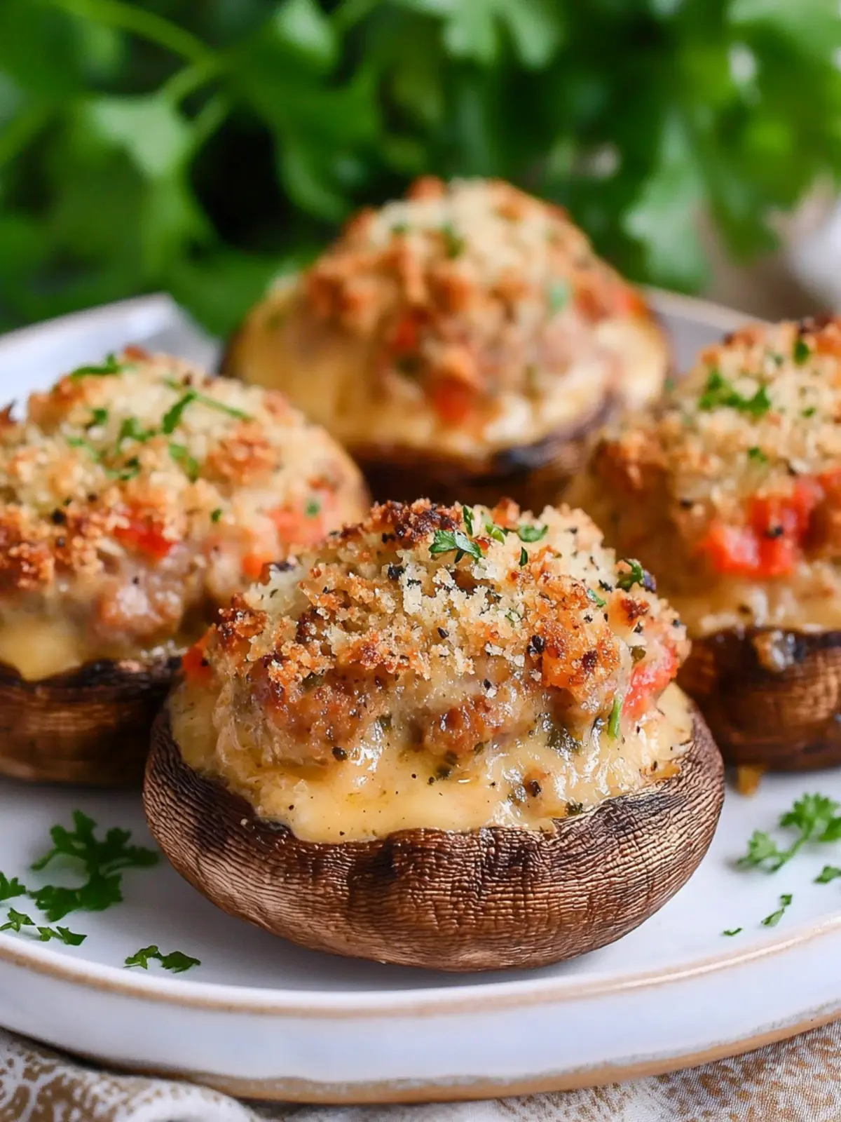 Sausage Stuffed Mushrooms