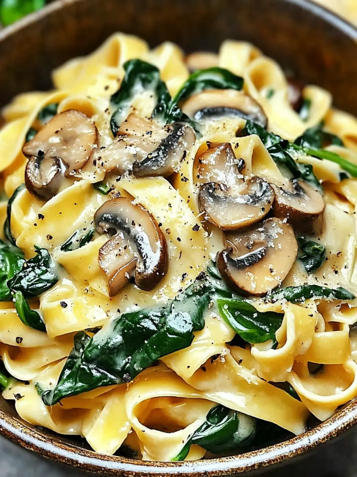 Creamy Spinach Mushroom Pasta: A Cozy Weeknight Favorite 2 Creamy Spinach Mushroom Pasta