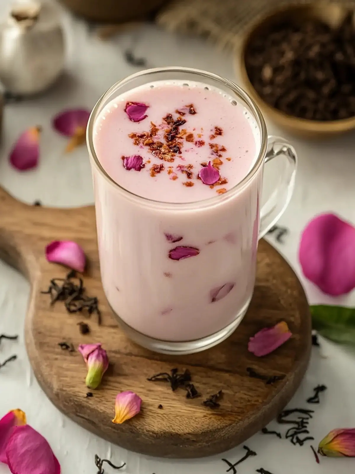 Creamy Kashmiri Pink Chai (Noon Tea) for Cozy Gatherings 2 Kashmiri Pink Chai (Noon Tea)