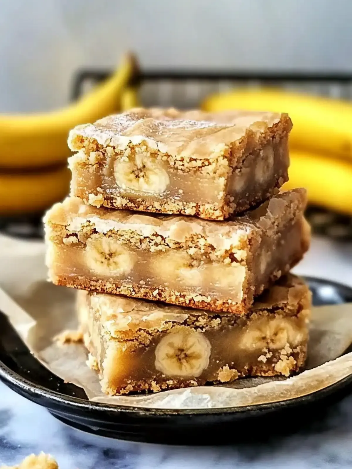 Customizable Banana Blondies: Soft, Chewy Bliss Awaits 3 Banana Blondies