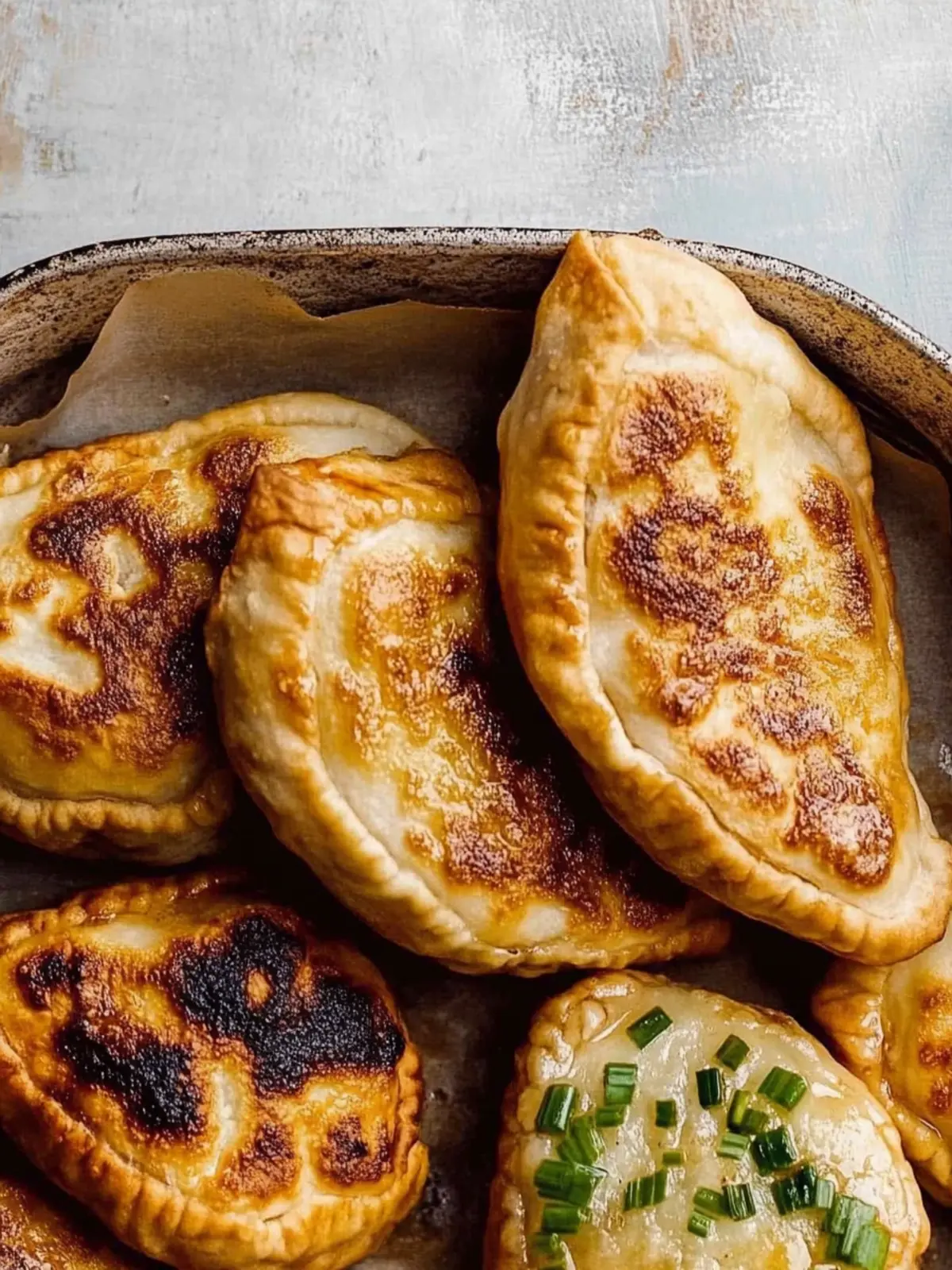 Savor Succulent Pan-Fried Chive Pockets Bursting with Flavor 4 Pan-Fried Chive Pockets