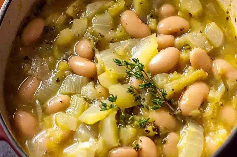 Butter Beans with Leeks