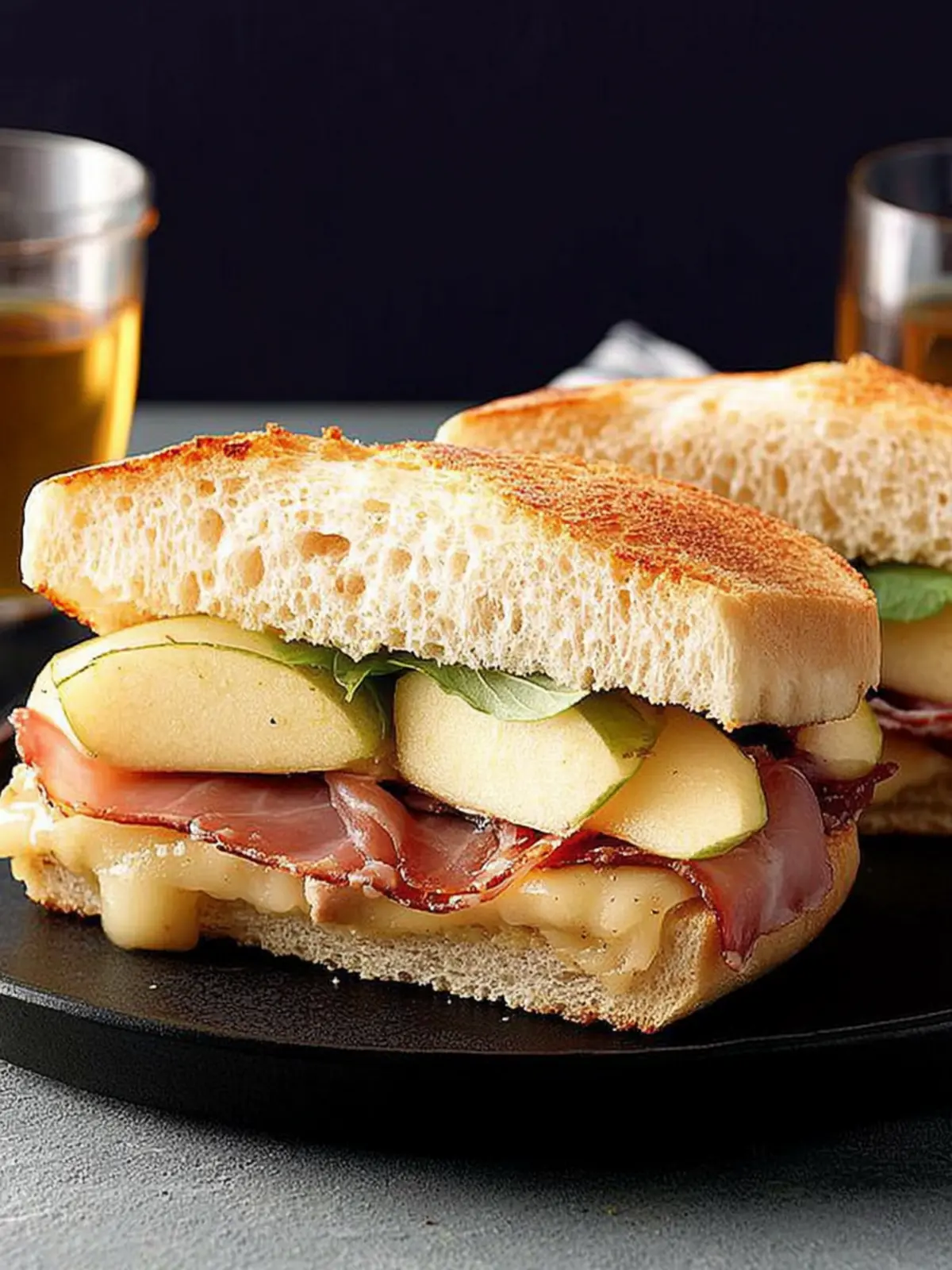 Apple ‘n’ Prosciutto Sandwiches