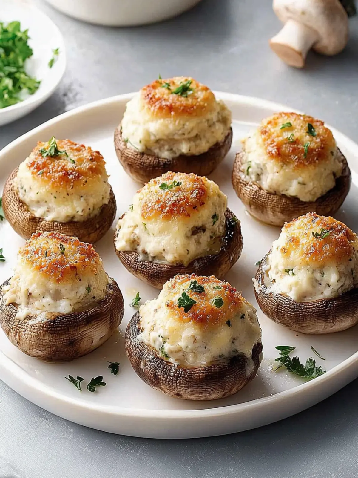 Cream Cheese-Stuffed Mushrooms: A Cozy Appetizer Delight 2 Cream Cheese-Stuffed Mushrooms